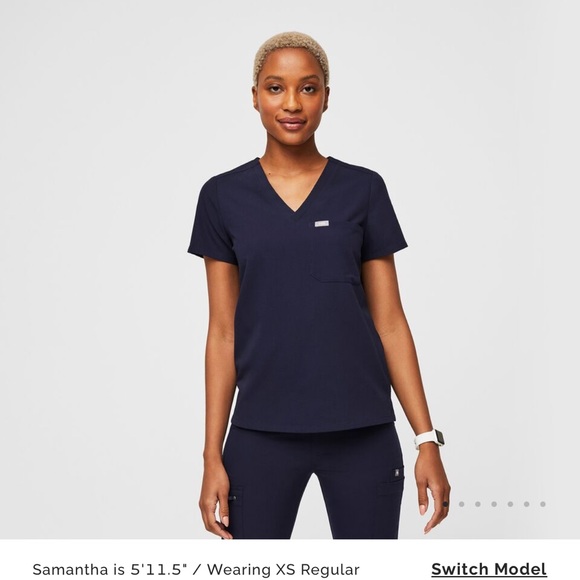 Catarina One Pocket Scrub Top - Picture 1 of 3